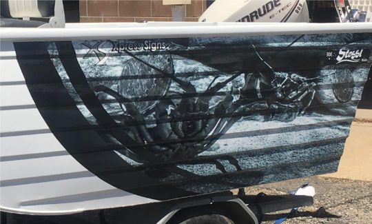 Xpress Signs Custom Designed Boat Decal
